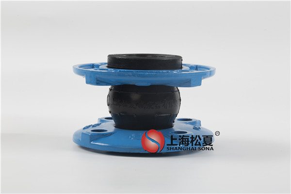 DN50球墨法兰氟橡胶橡胶软接头耐高温高清实拍图