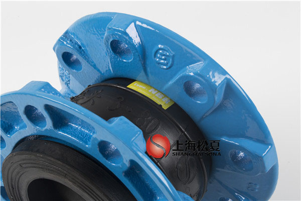 DN80球墨法兰耐海水橡胶软接头25kg压力细节图